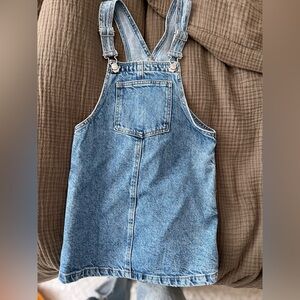 NWT Zara denim overall dress 4-5T